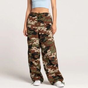 Cargo Parachute Camo Pants